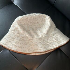 Ralph Lauren Beige Textured Bucket Hat